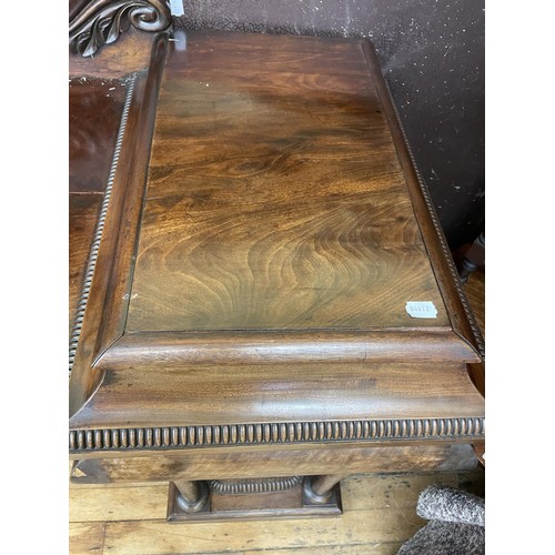 1023 - A Victorian mahogany pedestal sideboard, 190 cm wide