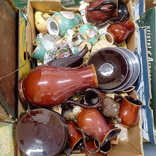 853 - A large quantity of assorted items, to include ceramics, collectors plates, dolls and other items (q... 