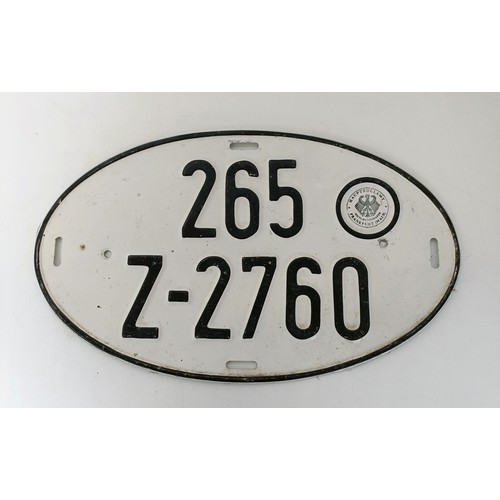 238 - A group of assorted car number plates, rally plaques, badges and other items (box)