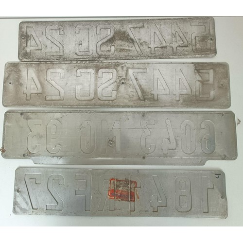 238 - A group of assorted car number plates, rally plaques, badges and other items (box)