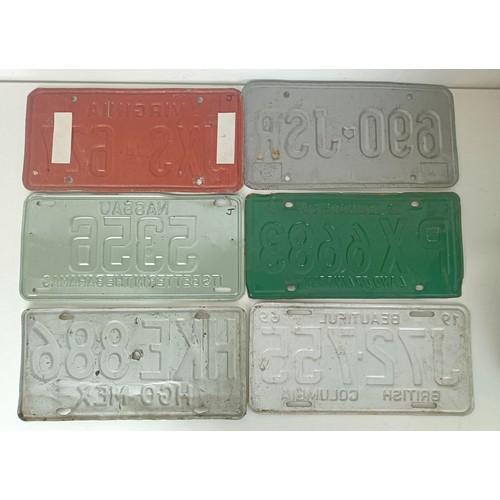 238 - A group of assorted car number plates, rally plaques, badges and other items (box)