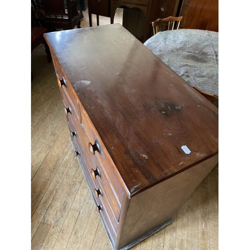 1032 - A mahogany chest, having two short and three long drawers, 107 cm wide