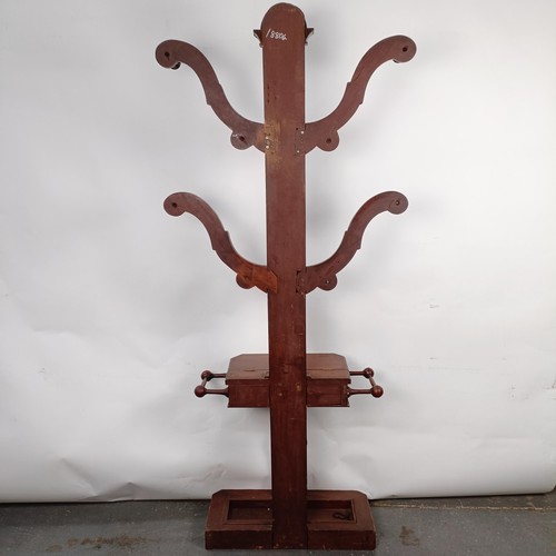 14 - A Victorian mahogany hall stand, 200 cm high, 85 cm wide