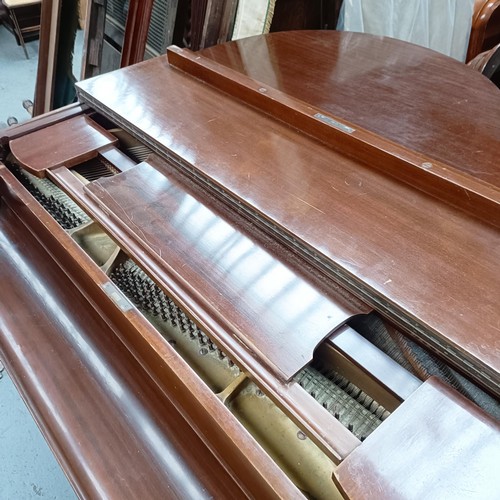 26 - An Allingham baby grand piano, in a mahogany case, 142 cm wide