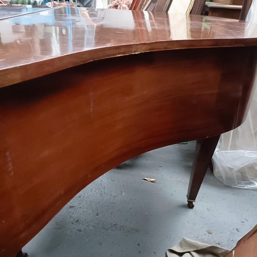 26 - An Allingham baby grand piano, in a mahogany case, 142 cm wide