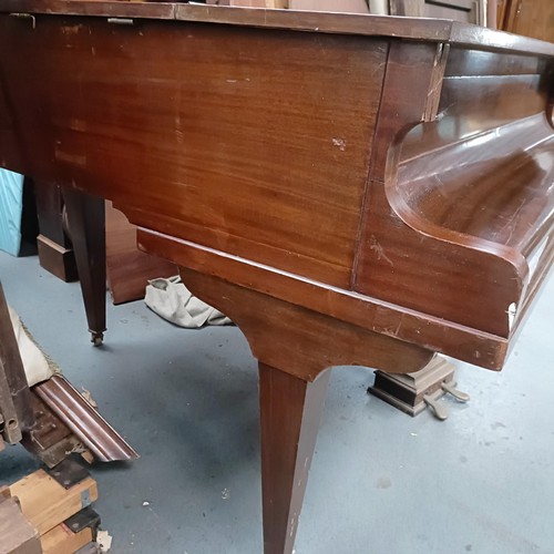 26 - An Allingham baby grand piano, in a mahogany case, 142 cm wide