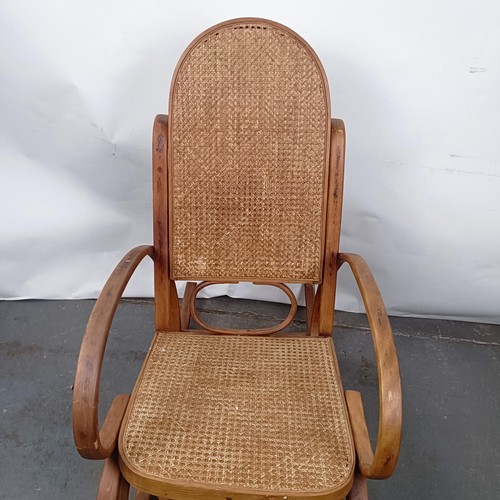 48 - A Thonet style rocking armchair