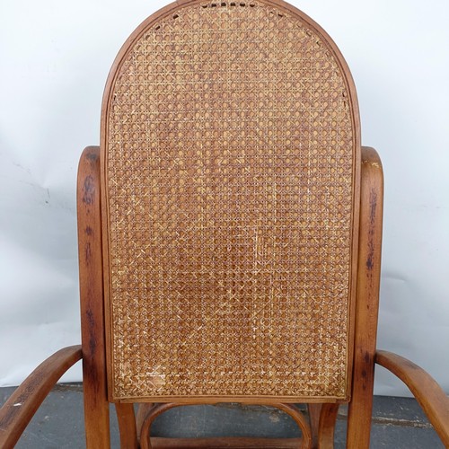 48 - A Thonet style rocking armchair