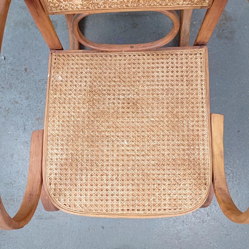 48 - A Thonet style rocking armchair