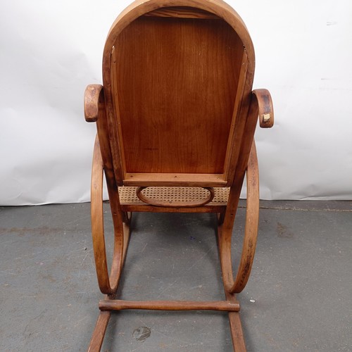 48 - A Thonet style rocking armchair