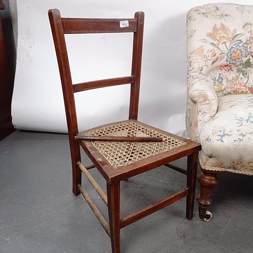 62 - A Victorian nursing chair, another, and a chair (3)