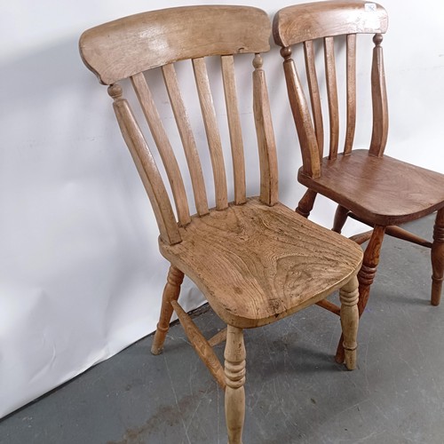 78 - Four Victorian kitchen chairs (4)