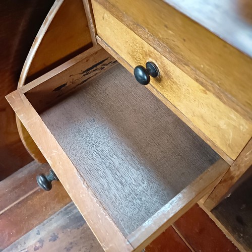 106 - A 19th century mahogany cylinder front bureau, 119 cm wide