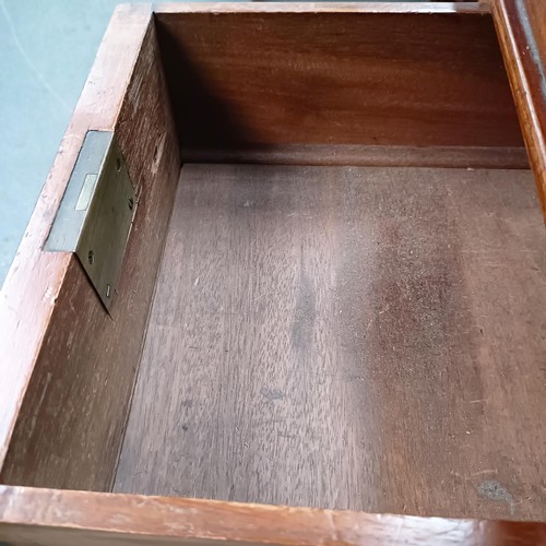 106 - A 19th century mahogany cylinder front bureau, 119 cm wide