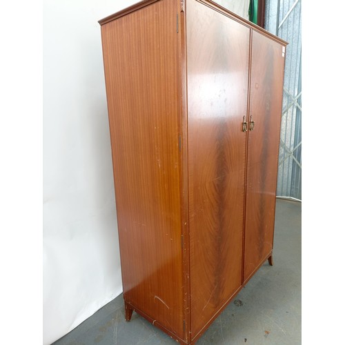 112 - A mahogany wardrobe, 118 cm wide x 176 cm high