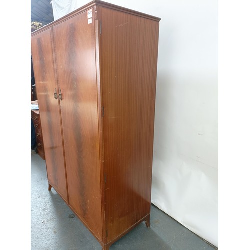 112 - A mahogany wardrobe, 118 cm wide x 176 cm high