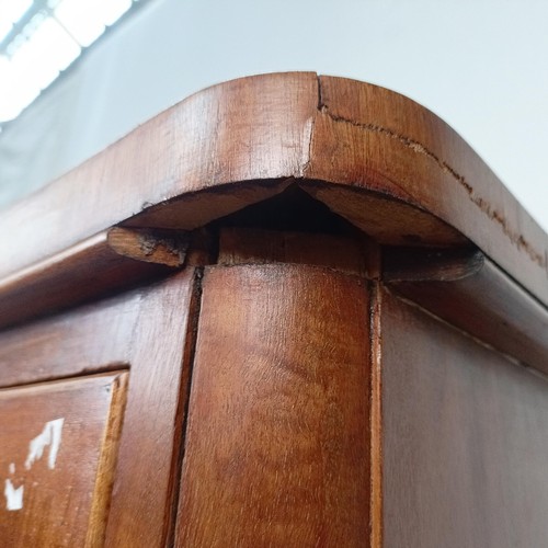 132 - A Victorian mahogany chest, with two short drawers and three long drawers, 102 cm wide