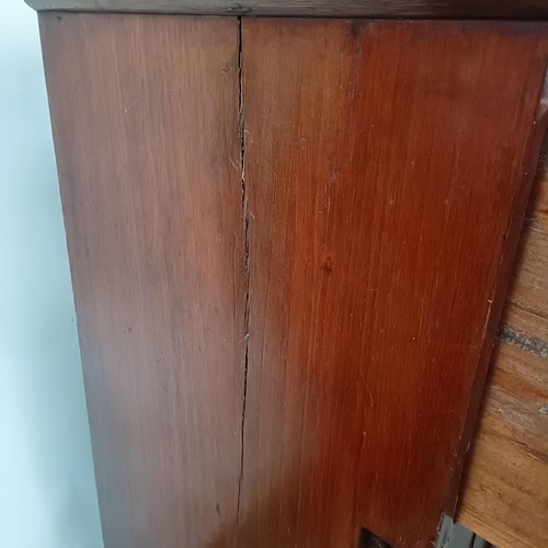 133 - A Victorian mahogany secretaire cabinet, 92 cm wide