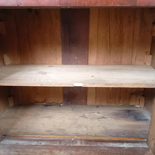 133 - A Victorian mahogany secretaire cabinet, 92 cm wide