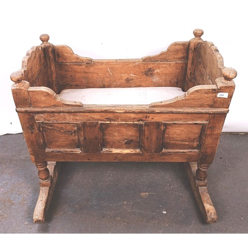 252 - An 18th century style rocking cradle