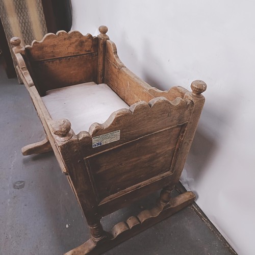 252 - An 18th century style rocking cradle