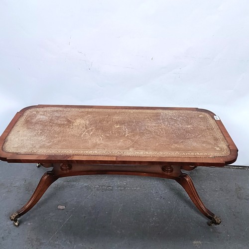 242 - A walnut coffee table, and four others (5)