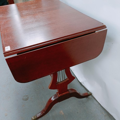 162 - A mahogany sofa table, 90 cm wide