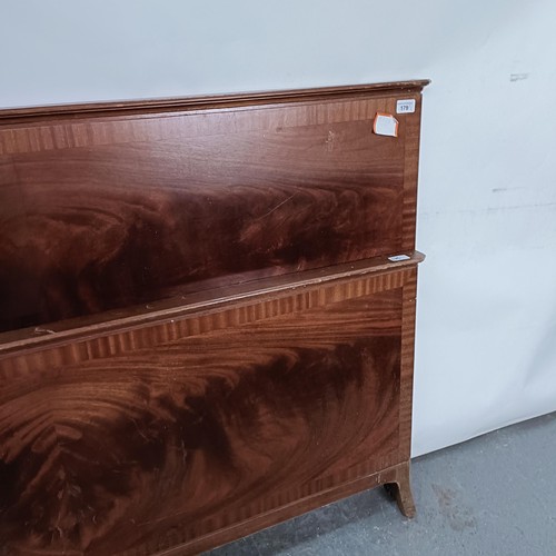 179 - A pair of mahogany bed ends, 144 cm wide