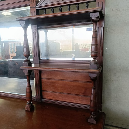 8 - An early 20th century walnut sideboard, 190 cm wide<br /><br />Please note collection is from TA9 4L...