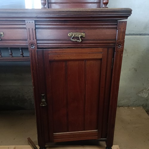 8 - An early 20th century walnut sideboard, 190 cm wide<br /><br />Please note collection is from TA9 4L...