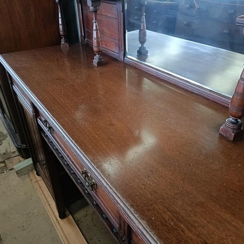 8 - An early 20th century walnut sideboard, 190 cm wide<br /><br />Please note collection is from TA9 4L...