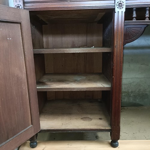 8 - An early 20th century walnut sideboard, 190 cm wide<br /><br />Please note collection is from TA9 4L...