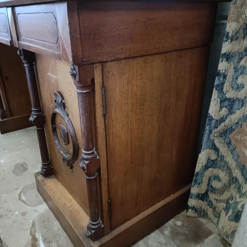 9 - A 19th century oak sideboard, with a raised mirrored back, 216 cm wide<br /><br />Please note collec...