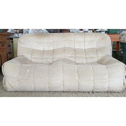 45 - A modern two seater sofa, 165 cm widePlease note collection is from TA9 4LJ only on 22nd, 23rd, 24th... 