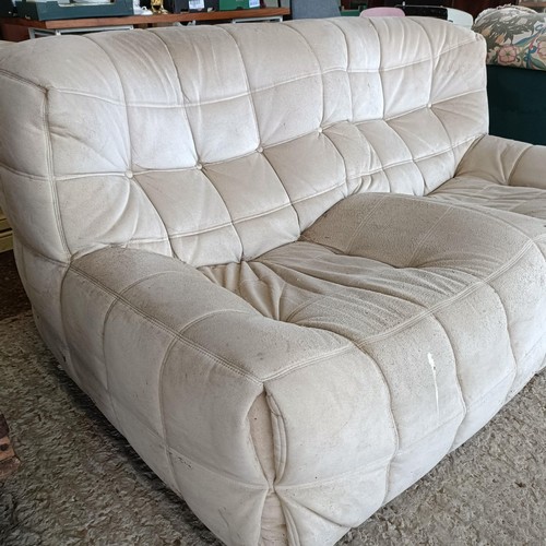 45 - A modern two seater sofa, 165 cm wide<br /><br />Please note collection is from TA9 4LJ only on 22nd...