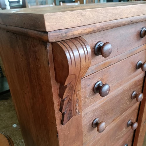 51 - A walnut Wellington chest, 48 cm wide<br /><br />Please note collection is from TA9 4LJ only on 22nd...