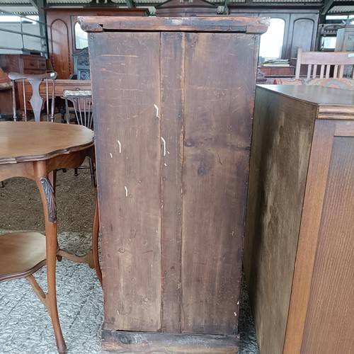 51 - A walnut Wellington chest, 48 cm wide<br /><br />Please note collection is from TA9 4LJ only on 22nd...