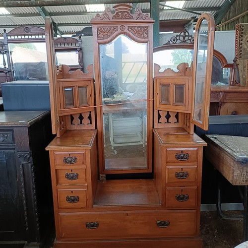 26 - A walnut dressing chest, 102 cm wide<br /><br />Please note collection is from TA9 4LJ only on 22nd,...