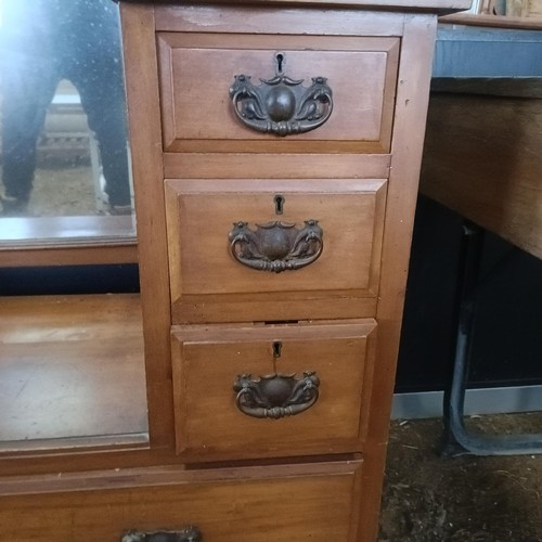 26 - A walnut dressing chest, 102 cm wide<br /><br />Please note collection is from TA9 4LJ only on 22nd,...