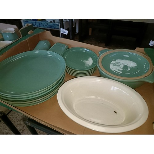 29 - Assorted Denby pottery (2 boxes)<br /><br />Please note collection is from TA9 4LJ only on 22nd, 23r...