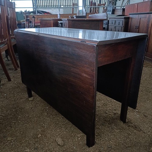 34 - A mahogany drop leaf table, 110 cm widePlease note collection is from TA9 4LJ only on 22nd, 23rd, 24... 