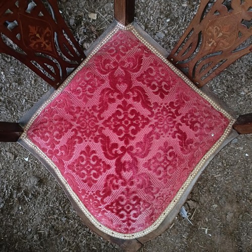 37 - An early 20th century mahogany corner chair<br /><br />Please note collection is from TA9 4LJ only o...