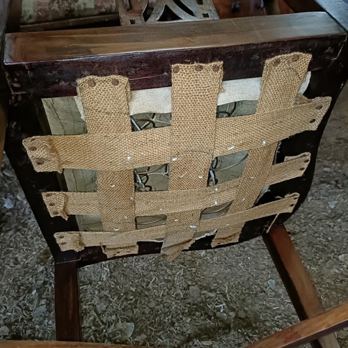 37 - An early 20th century mahogany corner chair<br /><br />Please note collection is from TA9 4LJ only o...