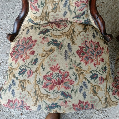 58 - A Victorian nursing chair, and another (2)<br /><br />Please note collection is from TA9 4LJ only on...