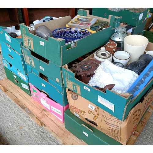 63 - A large quantity of assorted ceramics, silver plate, and other items (qty)Please note collection is ... 