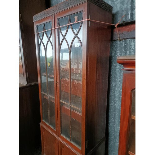 78 - A mahogany bookcase, 62 cm widePlease note collection is from TA9 4LJ only on 22nd, 23rd, 24th &... 