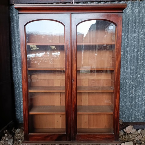 79 - A 19th century mahogany bookcase, 100 cm widePlease note collection is from TA9 4LJ only on 22nd, 23... 