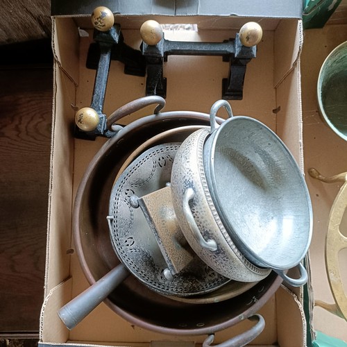 88 - Assorted metalwares and ceramics (3 boxes)Please note collection is from TA9 4LJ only on 22nd, 23rd,... 