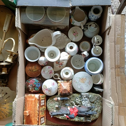 88 - Assorted metalwares and ceramics (3 boxes)Please note collection is from TA9 4LJ only on 22nd, 23rd,... 