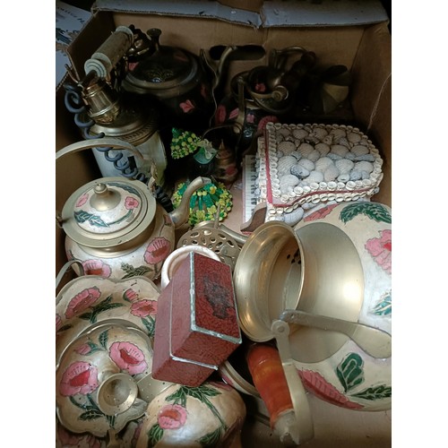 105 - A large quantity of assorted ceramics, metalwares and other items (qty)Please note collection is fro... 